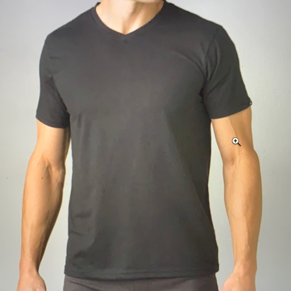 PrAna V-Neck T-Shirt- M. Black Rarely Used
